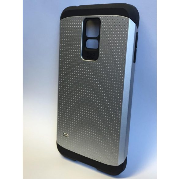 Samsung G900F Galaxy S5 Ezüst Armor Pöttyös Kemény Hátlap Tok