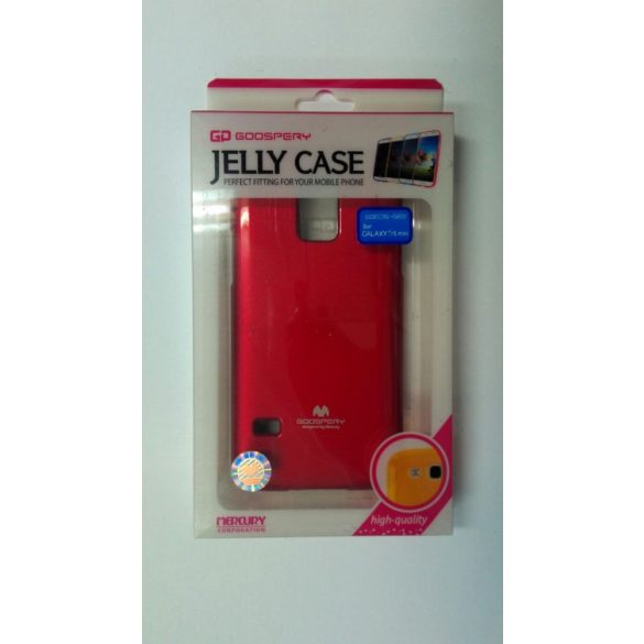 Samsung G800F Galaxy S5 Mini Piros Mercury Jelly Szilikon Tok