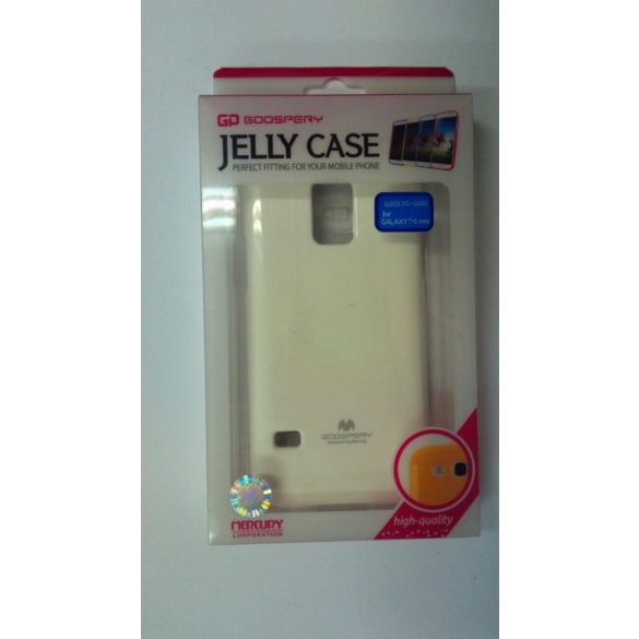 Samsung G800F Galaxy S5 Mini Fehér Mercury Jelly Szilikon Tok