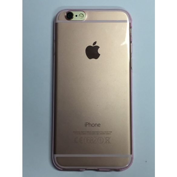 iPhone 6 6S (4,7") ultra vékony 0.3mm rózsaszín szilikon tok