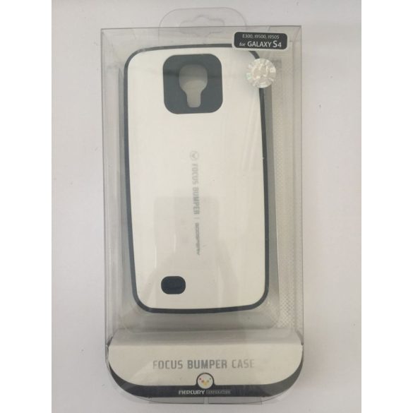 Mercury Focus bumper Samsung i9500 i9505 i9506 i9515 Galaxy S4 fehér hátlap tok