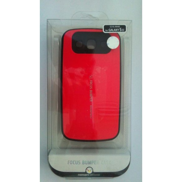 Mercury Focus bumper Samsung I9300 I9301 I9305 Galaxy S3/S3 Neo/S3 LTE piros hátlap tok