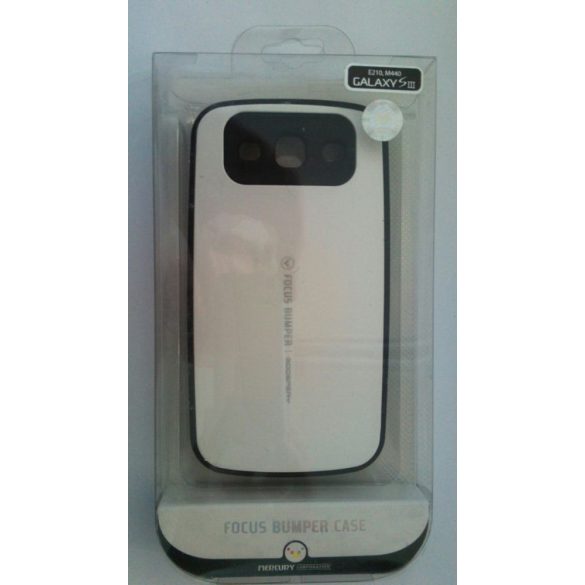 Mercury Focus bumper Samsung I9300 I9301 I9305 Galaxy S3/S3 Neo/S3 LTE ferhér hátlap tok