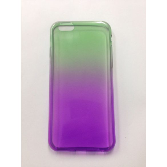 iPhone 6 6S (4,7") zöld és lila színű 0,3mm ultra vékony szilikon tok