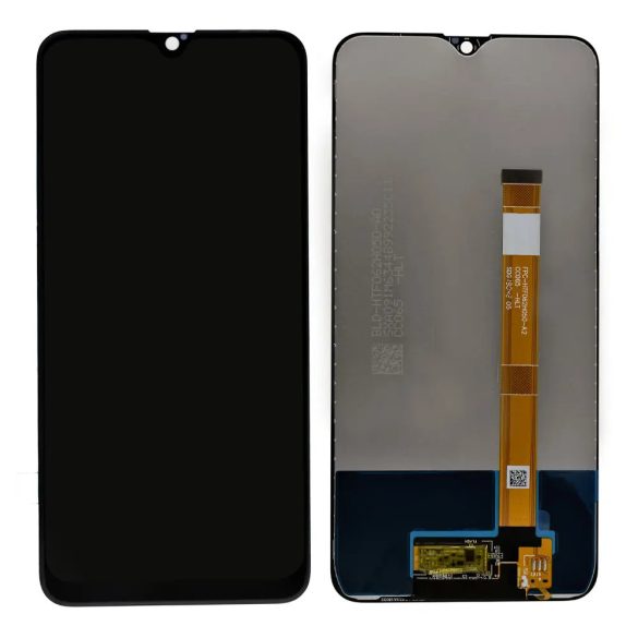 Oppo A12 fekete LCD+érintőpanel
