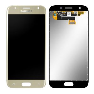 Samsung Galaxy J3 (2017) LCD+érintőpanel, arany, SM-J330