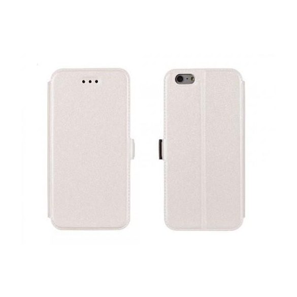 LG G3 Mini G3S D722 fehér szilikon keretes könyvtok