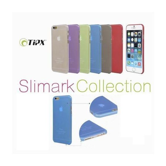 Samsung A700 Galaxy A7 kék átlátszó Slimark 0,4mm műanyag hátlap tok