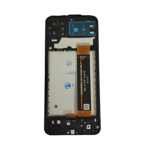 Samsung Galaxy A13 4G LCD + érintőpanel kerettel, fekete, SM-A135F