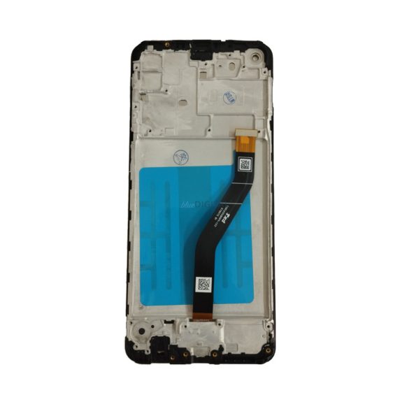 Samsung Galaxy A21 LCD + érintőpanel kerettel, fekete, SM-A215