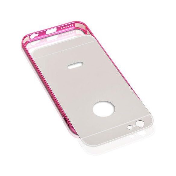 Samsung G530 Galaxy Grand Prime G532 Galaxy Grand Prime Plus/ J2 Prime pink rózsaszín alumínium bumper tükrös hátlaptok