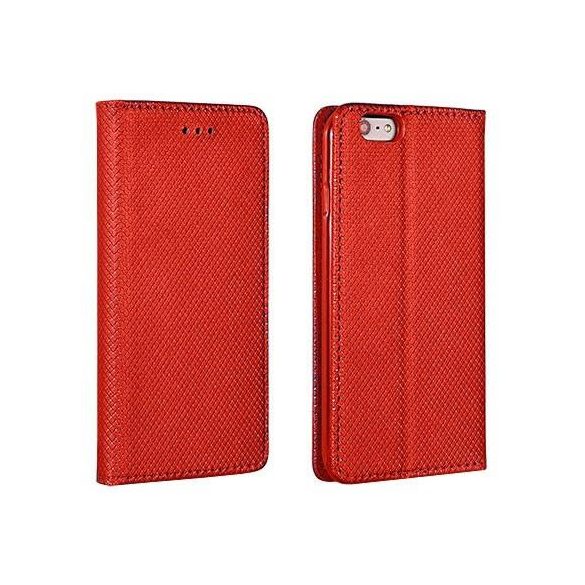 LG K5 telefon tok, könyvtok, oldalra nyíló tok, mágnesesen záródó, X220, piros