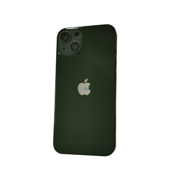 iPhone 13 (6.1") készülék hátlap, kamera lencsével / sim tálcával, akkufedél, zöld, AAA+ minőségű