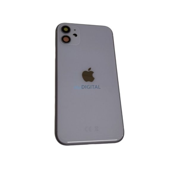 iPhone 11 (6.1") készülék hátlap, kamera lencsével / sim tálcával, akkufedél, lila, AAA+ minőségű