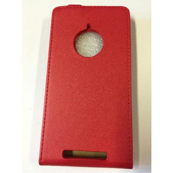 Nokia Lumia 830 piros szilikon keretes vékony flip tok