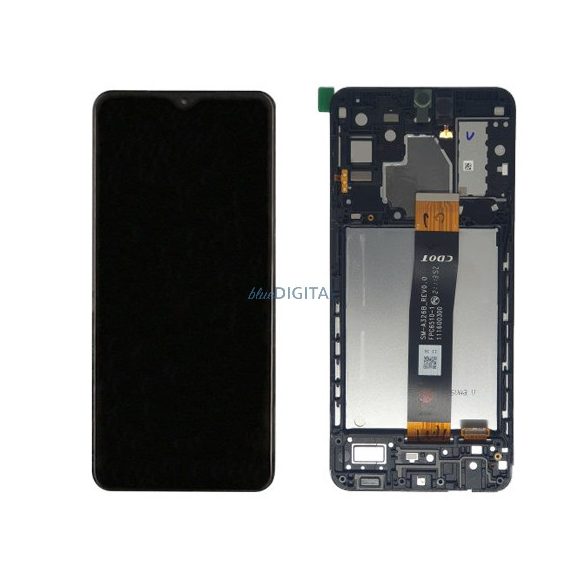 Samsung Galaxy A32 5G LCD + érintőpanel kerettel, fekete, SM-A326