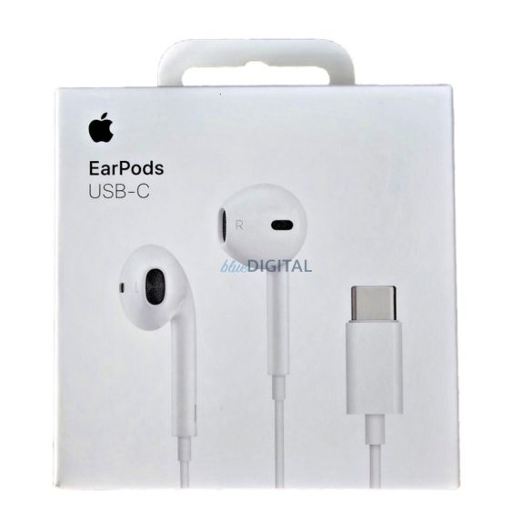 Apple Earpods stereo headset Type-C csatlakozóval, hangerőszabályzós, fehér, csomagolt (MYQY3ZM/A)