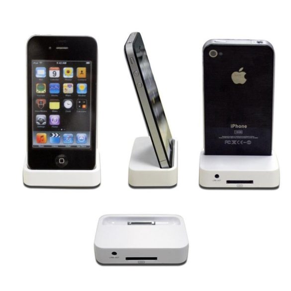 iPhone 4 4G 4S 4GS fehér dokkoló
