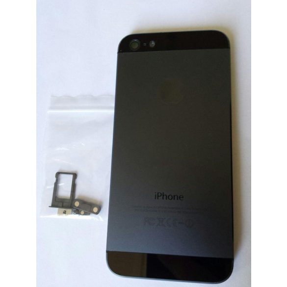 iPhone 5 5G fekete (space gray) készülék hátlap/ház/keret