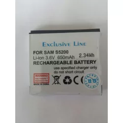   Samsung S5200 akkumulátor, 650mAh, utángyártott, (EB504239HU) 