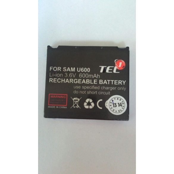 Samsung AB423643CU U600 utángyártott akkumulátor 600mAh