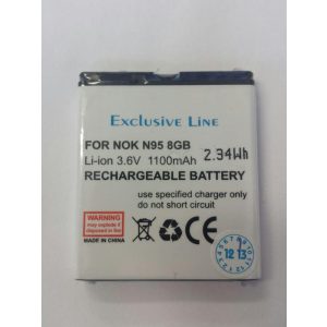 Nokia BL-6F N78 N79 N95 8gb utángyártott akkumulátor 1100mAh