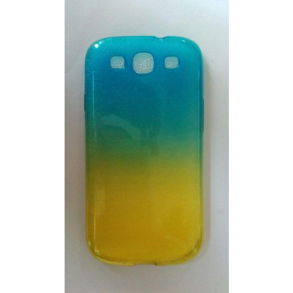 Samsung I9300 I9301 I9305 Galaxy S3/S3 Neo/S3 LTE kék és sárga színű 0.3mm ultra vékony szilikon tok