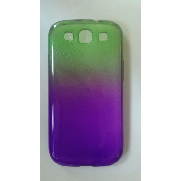 Samsung I9300 I9301 I9305 Galaxy S3/S3 Neo/S3 LTE zöld és lila színű 0.3mm ultra vékony szilikon tok