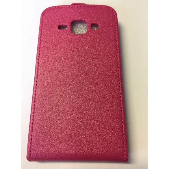 Samsung J100 Galaxy J1 pink rózsaszín szilikon keretes vékony flip tok