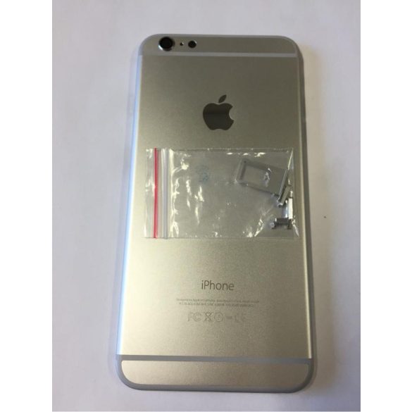 iPhone 6 6G Plus (5,5") fehér (silver) készülék hátlap/ház/keret