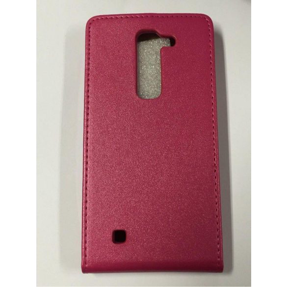 LG G4C H525N Magna H520F H500F pink rózsaszín szilikon keretes vékony flip tok