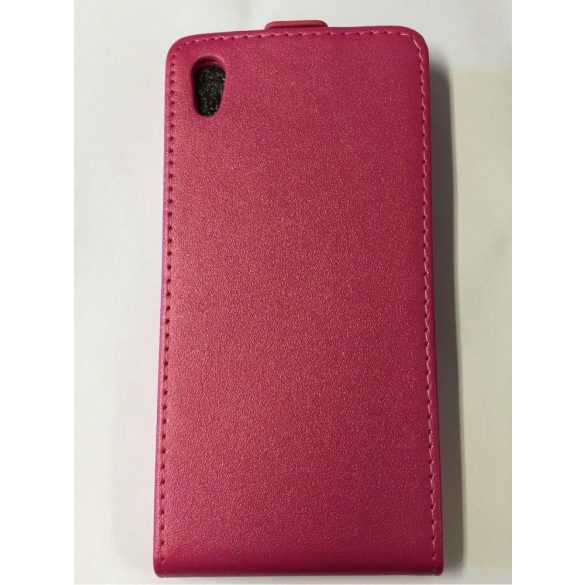 Sony Xperia Z5 E6603 pink rózsaszín szilikon keretes vékony flip tok