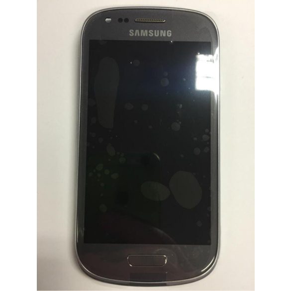 Samsung Galaxy S3 Mini VE gyári LCD + érintőpanel kerettel, gyári, szürke, SM-I8200