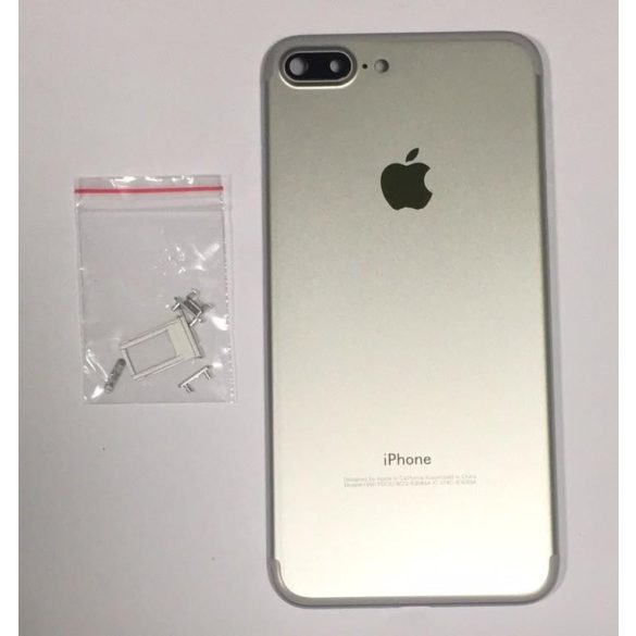 iPhone 7 7G Plus (5,5") ezüst/silver készülék hátlap/ház/keret