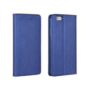 LG K5 telefon tok, könyvtok, oldalra nyíló tok, mágnesesen záródó, X220, sötétkék