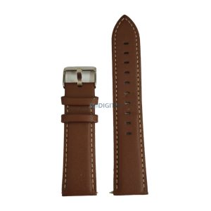 Colmi okosóra szíj, műbőr, barna, 22mm, Leather Strap