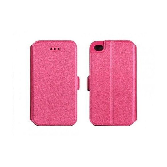 LG K10 K530 rózsaszín pink szilikon keretes könyvtok