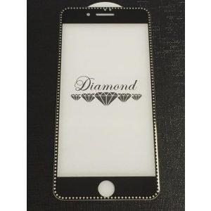 Diamond iPhone 7 Plus / 8 Plus (5,5") fekete-ezüst 3D előlapi üvegfólia