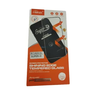 Xiaomi Redmi 15 előlapi üvegfólia, edzett, hajlított, fekete keret, 5D Full Glue, Mletubl Super-D