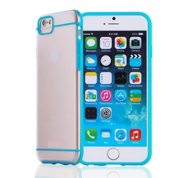 iPhone 6 6S (4,7") kék TPU kemény hybrid hátlap tok