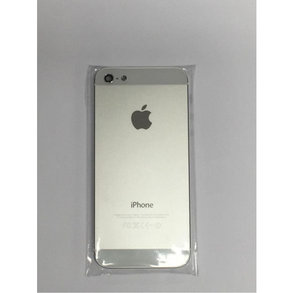 iPhone 5 5G fehér (silver) készülék hátlap/ház/keret