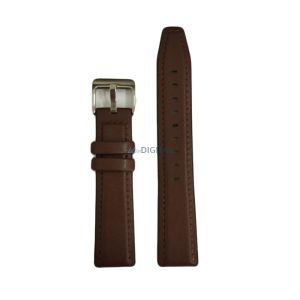 Colmi okosóra szíj, szilikon / műbőr, barna, 20mm, Leather Strap