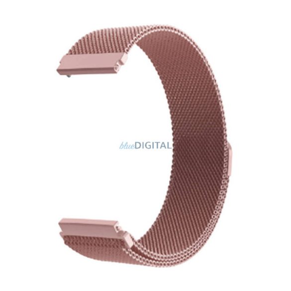 Colmi okosóra szíj, fém, mágneses, rózsaszín, 20mm, Milan Magnetic Strap