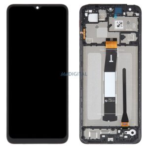 Xiaomi Redmi 12C fekete LCD + érintőpanel kerettel