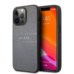   GUESS 4G Leather Saffiano iPhone 13 Pro (6,1") szürke hátlap tok