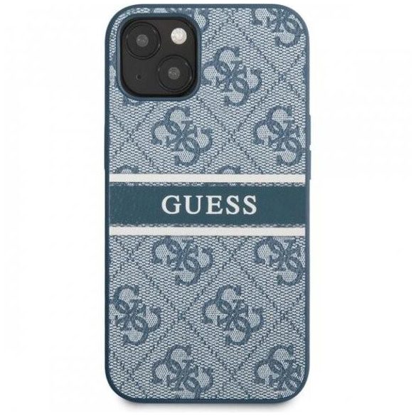 GUESS Printed Stripe iPhone 13 Mini (5,4") kék hátlap tok