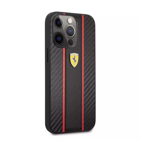 iPhone 14 Pro Max (6,7") hátlap tok, fekete, Ferrari, FEHCP14XNMBK