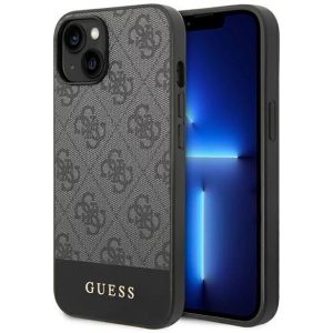 iPhone 14 Plus (6,7") hátlap tok, fekete, GUESS, GUHCP14MG4GLGR