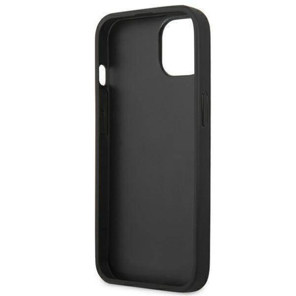 iPhone 14 Plus (6,7") hátlap tok, bőr, fekete, BMW, BMHCP14MSLLBK