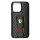 iPhone 15 (6,1") hátlap tok, PU, carbon mintás, kitámasztható, fekete, Ferrari Grip Stand (FEHCP15SGSNCAK)
